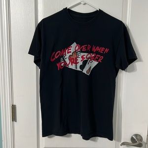 Black Lil Peep Come Over When Your Sober T-shirt